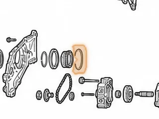 Snap Ring, TR580 Ball Bearing To Front Cover (3.125”OD)(.047”Thick)(.156”Wide)(Stepped Ends) 2009-Up — Part # 353899A