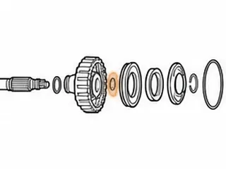 Snap Ring, TR580 Input Shaft To Forward Drum (.910”OD) (.054”Thick)(Wire Type) 2010-Up — Part # 163880A