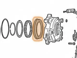 Piston, TR580 Reverse (Bonded)(5.860”OD)(.815”Thick) (Cast # NOK XR1285E) 2010-Up — Part # 163966A