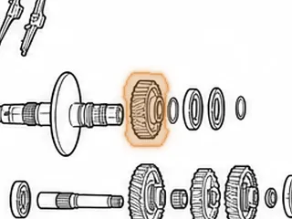 Gear, TR580 Secondary Drive Transfer (37 Teeth Left Angle)(4.125”OD)(1.750”Tall) 2010-Up — Part # 163710A