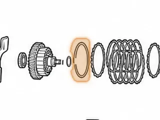 Snap Ring, TR580 Transfer Clutch Top (5.043”OD)(.058”Thick) 2010-Up — Part # 353873A