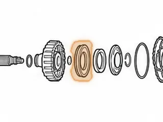 Piston, TR580 Forward (Bonded)(4.645”OD)(.612”Tall)(Cast # NOK XR1283E) 2010-Up — Part # 163964A