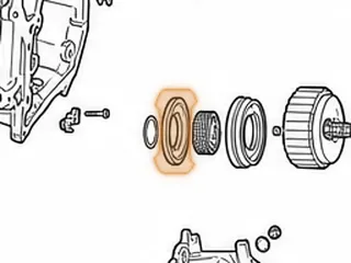 Retainer, TR690 Transfer Clutch (Bonded)(4.460”OD)(.612”Thick)(Cast # KOYO BR5697E) 2009-Up — Part # 353988A