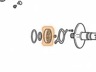 Ball Bearing, TR580 Primary Pulley (Front)(3.227”OD)(.765”Thick)(7 Balls)(Cast # KOYO DG358220-1) 2010-Up — Part # 163264A