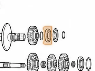 Ball Bearing, TR580 Secondary Rear To Case (10 Balls)(2.912”OD)(.548”Thick)(Cast # KOYO DB407414LT) 2010-Up — Part # 163229A