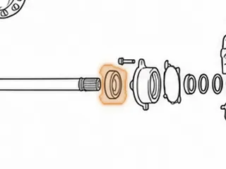 Bearing, TR690 Pinion Tapered (22 Rollers)(1.610”OD)(KOYO 2DUF041S-13) 2009-Up — Part # 353274A