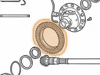 Ring Gear, TR690 (12 Bolt)(37 Teeth)(4.250”ID)(Right Hand Threads)(Spiral Gear Teeth) 2009-Up — Part # 353730A