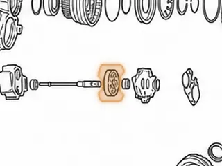 Pump Gear Set, TR690 (8 Inner Teeth)(.670”OD W/1 Keyway Slot)(9 Outer Teeth)(2.435”OD) (Both .540”Thick) 2009-Up — Part # 353530A