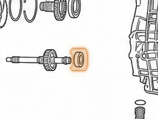 Ball Bearing, TR690 Input Shaft To Bell Housing (9 Balls)(2.058”OD)(CAST # NACHI 6205) 2009-Up — Part # 353202A