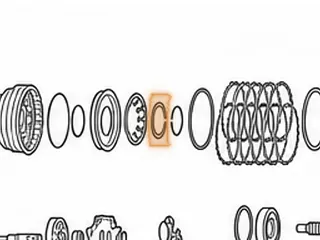 Retainer, TR690 Input Clutch (2.355”OD)(.040”Thick) (6 Cut Outs) 2009-Up — Part # 353984A