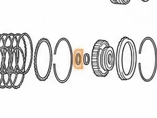 Bearing W/Race, TR690 Forward Drum To Sungear (1.485”OD)(.195”Thick) 2009-Up — Part # 353233A