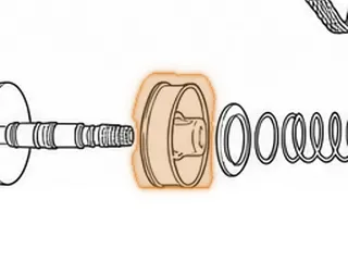 Secondary Pulley Half, TR690 Apply (Rear)(6 11/16”OD)(6 1/16”ID) 2009-Up — Part # 353706A