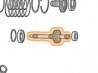 Shaft, TR690 Input Shaft With 31 Teeth Left Angle Gear (2.925”OD)(One Teflon Ring) 2009-Up — Part # 353670A