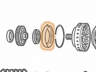 Retainer, TR690 Transfer Forward Gear In Case (Aluminum)(4.882”OD)(3.145”ID) 2009-Up — Part # 353718A