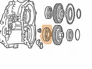 Ball Bearing, TR690 Intermediate Case To Transfer Driven Gear (9 Balls)(3.150”OD)(KOYO 6208) 2009-Up — Part # 353296A