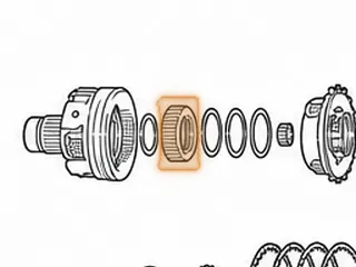 Sun Gear, U151 Output Planet (43 Teeth)(1 Groove) 1999-Up — Part # 167614E