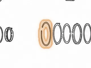 Snap Ring, U240/U241/U250 Holds Sprag Outer Race In Case (5.050”OD) Ends Are Bent 1999-Up — Part # 167863D