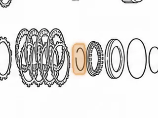 Snap Ring, U140/U151/U240/U241/U250 Holds Underdrive Clutch #2 Retainer In 1999-Up — Part # 167865A