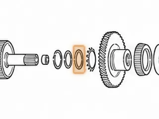 Nut, U140/U151/U240/U241/U250 Holds Output Planet To Drive Gear (9 Notches) 1999-Up — Part # 167795A