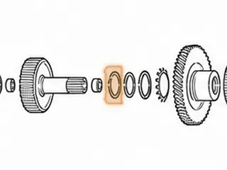Bearing W/Race, U140/U151/U240/U241/U250 Forward Hub To Drive Gear (Front) 1999-Up — Part # 167235A