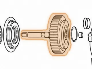 Drum W/Shaft, U241/(U250 Some) Direct Clutch (3 Clutch)(1 1/4” Tall Clutch Splines) 1999-Up — Part # 167555D