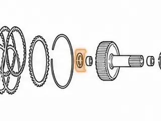 Bearing W/Races, U140/U151/U240/U241/U250 Forward Drum To Hub 1999-Up — Part # 167232A