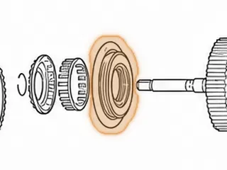 Piston/Housing, U151/U250 Direct Clutch (Bonded) (6 1/2”OD)(1.708”Tall)(Uses An Inner O-Ring)… — Part # 167965E