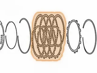 Friction, U151 (U250 Some) 2nd Brake Clutch (.073”) (40 Teeth) 1999-Up (Waffle) — Part # 167104E