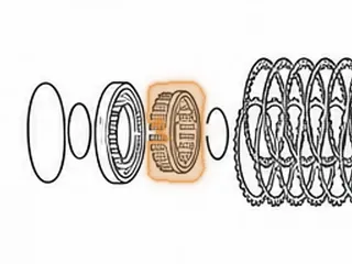 Retainer W/Springs, U140/U240/(U250 Some) Forward Clutch Return (2.270”ID) 1999-Up — Part # 167974A