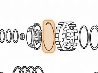 Snap Ring, U151/U241 Holds Forward Planet To Hub #577 (.062” Thick)(4.775”OD) (With Hooked Ends) 1999-Up — Part # 167886E