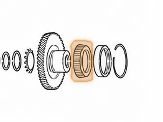 Cone Bearing, U250 Drive Gear To Case (BA59Z-2 NSK) (22 Balls) 1999-Up (Also Fits U250 Case To Output Planet #251) — Part # 167279F