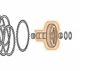 Hub, U151/U250 Overdrive Clutch (40 Teeth Clutch Hub) (3.505” Overall Height) (With Eight Oval Slots) 2001-Up — Part # 167571E