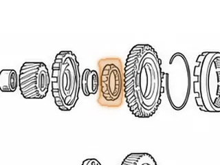Cone Bearing, U140 Driven Transfer Gear (Cast # 45T090904-1 KOYO) 27 Tapered Rollers With Inner Race 1999-Up — Part # 167281A