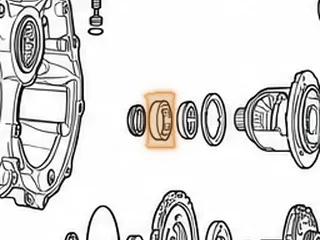Cup Race, U341F (AWD) Differential To Bell (KOYO ST5076)(2.993”OD)(AWD Only) 1999-Up — Part # 127291B