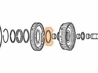 Washer, U340E/U341E/U341F #1 Sprag Outer Race To Shell (2 Tab, Plastic) .092” Thick 1999-Up — Part # 127245A