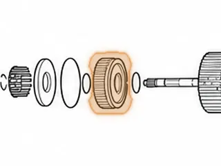 Drum/Piston, U340E/U341E/U341F Direct Clutch (With Bonded Rubber) 3 Clutch (1.575” Tall) 1999-Up — Part # 127555A