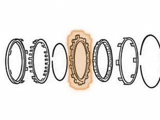 Outer Race, U340E/U341E/U341F Front Sprag (15 Outer Lugs) (Fits A 15 Roller Sprag) (.475” Thick) 1999-Up — Part # 127665A
