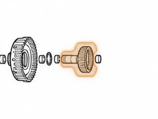 Hub, U340E/U341E/U341F Direct Clutch (40 Teeth Hub) 3.650” Long 1999-Up — Part # 127575A