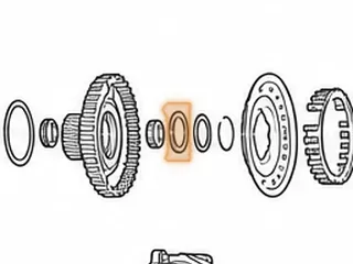 Bearing W/Race, U660E/U760E Sun Gear Hub To Forward/Direct Drum (.188"Thick)(1.848"OD) (1.105"ID) 2007-Up — Part # 277254A