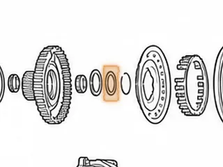 Race, U660E/U760E Sun Gear Hub To Forward/Direct Drum (.118"Thick)(1.725"OD)(1.035"ID) 2007-Up — Part # 277255A