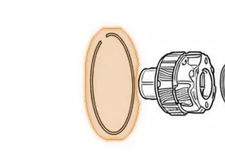 Snap Ring, U660E/U760E Holds 1st/Reverse Clutch Pressure Plate In (.082"Thick)(7 5/8"OD) 2007-Up — Part # 277885A