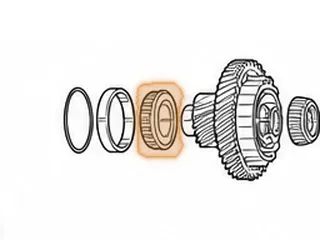 Cone Bearing, U660E Pinion Gear To Bell Housing (20 Rollers)(1.653"ID) (Cast # KOYO STA4282) 2007-Up — Part # 277274A