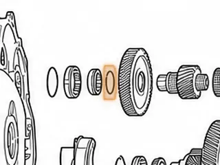 Snap Ring, VT25-E Holds Driven Transfer Gear To Pinion Shaft (.061”Thick, 1.755”OD) (W/2 Eyelets) 2002-Up — Part # 205899A