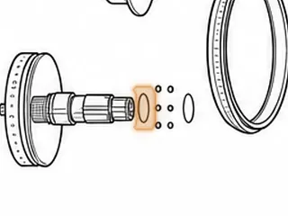 Snap Ring, VT25-E Holds 9 Check Balls To Drive Pulley Shaft (Rear) (.070”Thick, 1.960”OD) 2002-Up — Part # 205873AA
