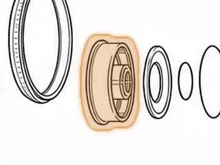 Drive Pulley, VT25-E (Rear Half) (2.600”Thick, 6 1/2”OD) (2.600”OD Of Neck, 1.965”ID Of Bore) 2002-Up (Use U205707AK) — Part # 205707A