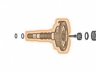 Planet W/Shaft, VT25-E Reverse (6 Gear) (6 9/16”Tall) (Uses 32 Teeth Sun Gear # 617) 2002-Up — Part # 205587A