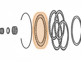 Pressure Plate, VT25-E Forward Clutch (.100”) (36 Teeth) (5.020”ID) (Stepped) (Stamped Letter B) 2002-Up — Part # 205148A