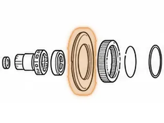 Piston, VT25-E Reverse Clutch (Bonded) (.475”Thick, 6 1/4”OD, 3.395”ID) 2002-Up — Part # 205966A
