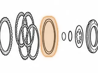 Steel, VT25-E Forward Clutch (.053”) (3 Teeth) (5.060”ID) (Waved) 2002-Up — Part # 205129A