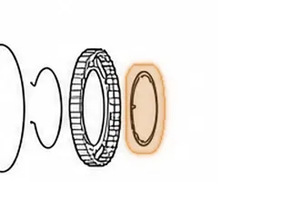 Washer, VT25-E Reverse Planet Ring Gear To Reverse Planet (.065”Thick, 4.325”OD, 3.720”ID) (W/3 ID Tabs) 2002-Up — Part # 205255A